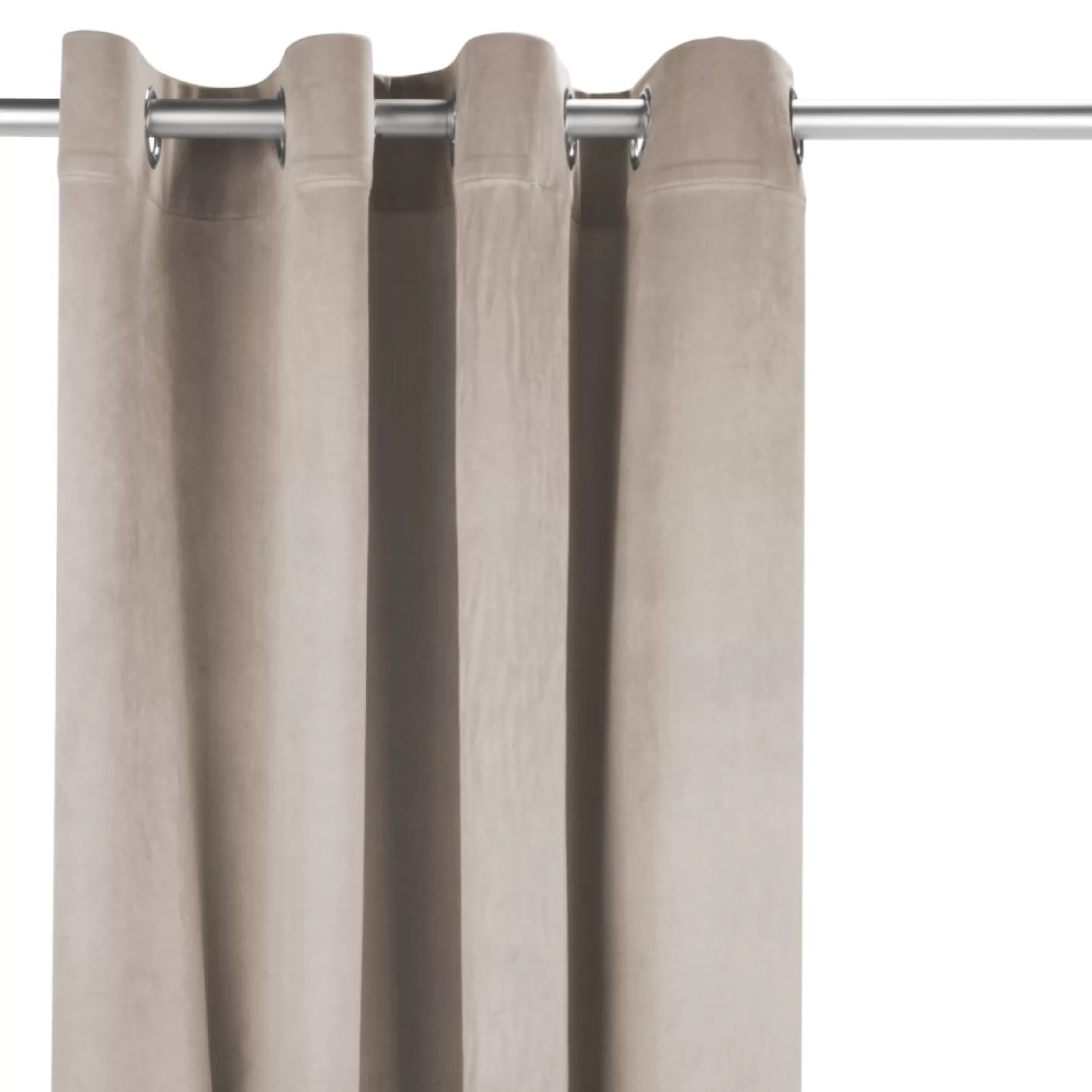 Poles & Curtains*Attitudes Import 2 Velvet Curtain - Beige