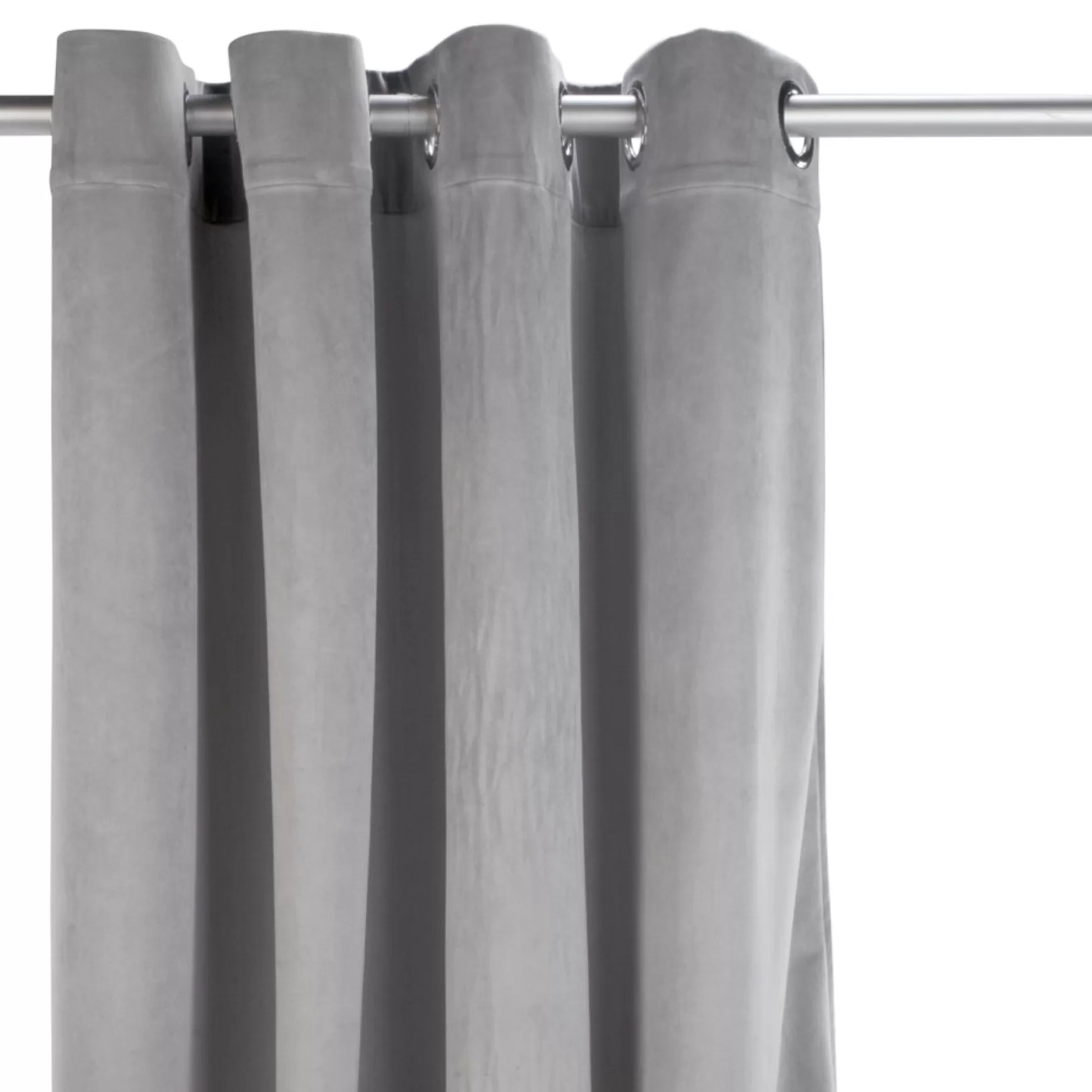 Poles & Curtains*Attitudes Import 2 Velvet Curtain - Grey
