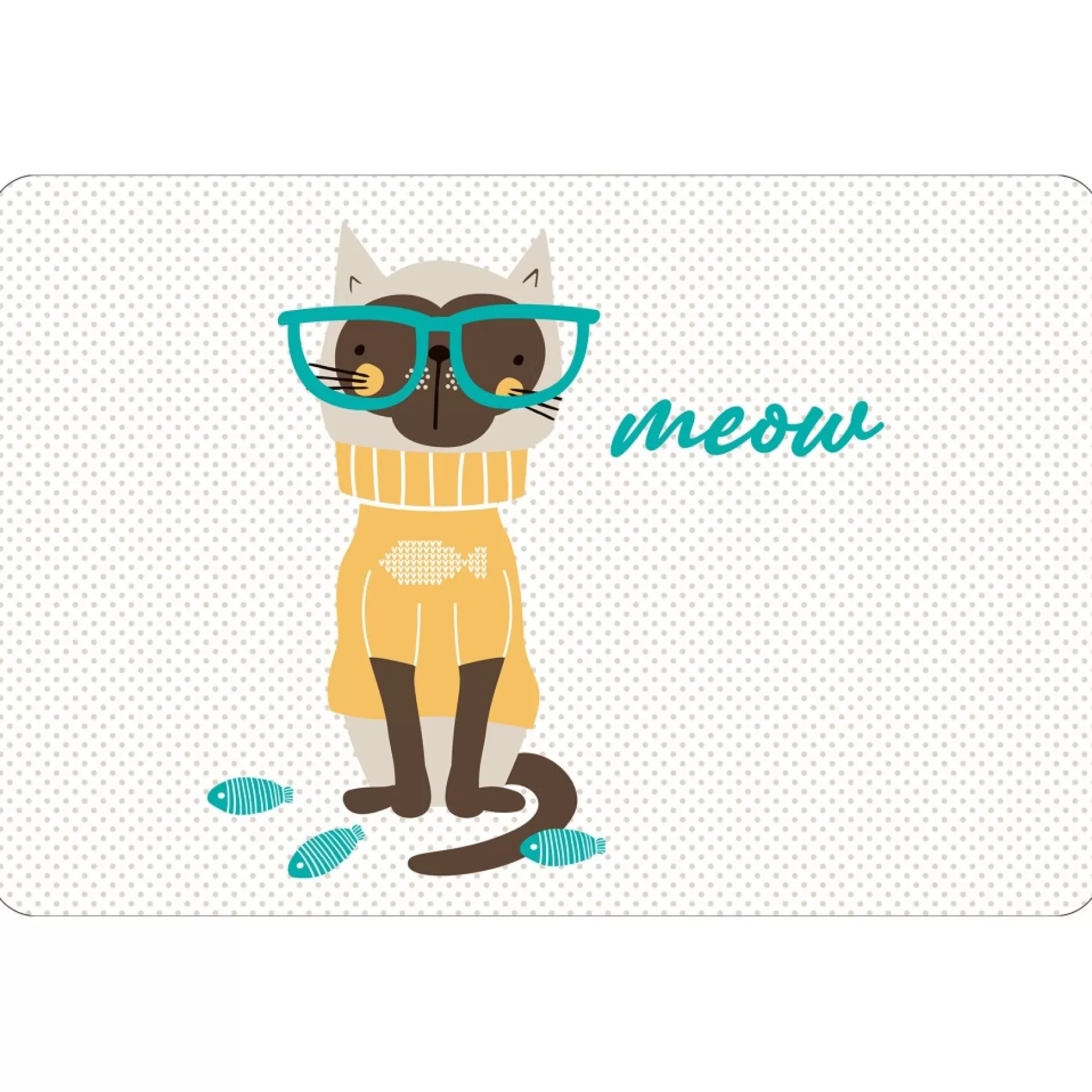 Tablecloths, Placemats & Napkins*Safdie & Co Vinyl Placemat - Meow