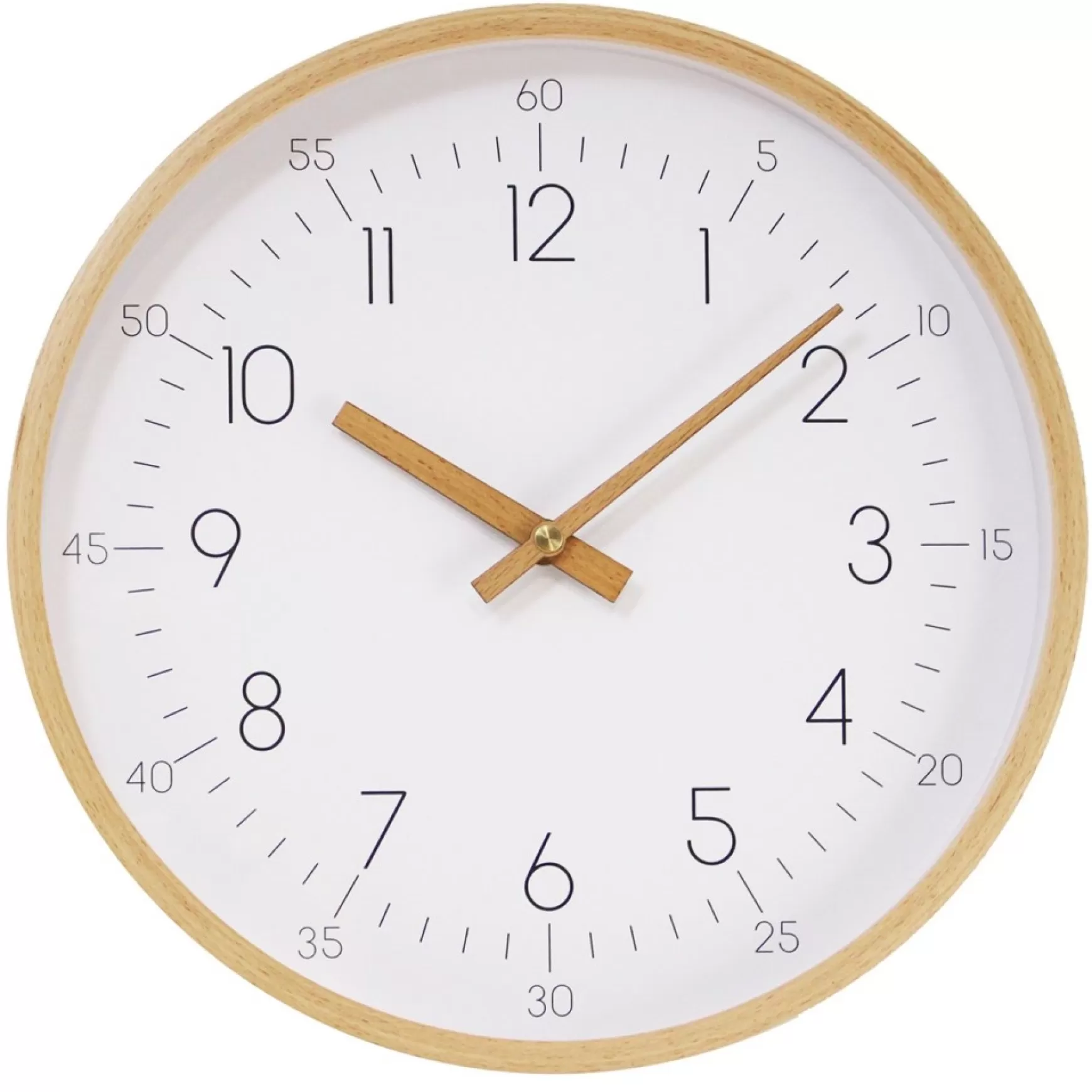 Decorative Objects*Splash Internatinnal Wall Clock - White Wood