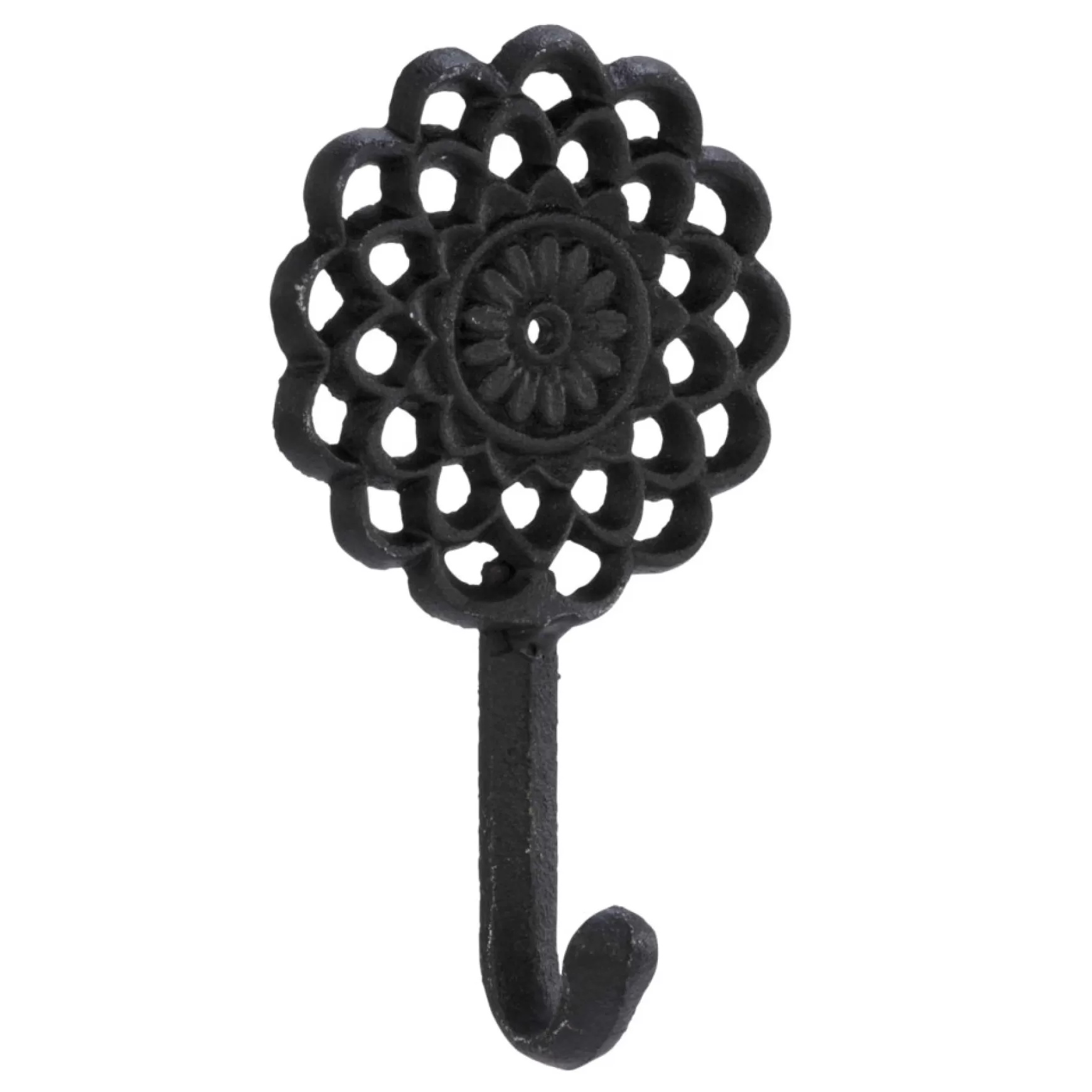 Handles & Hooks*Attitudes Import Wall Hook - Black Flower