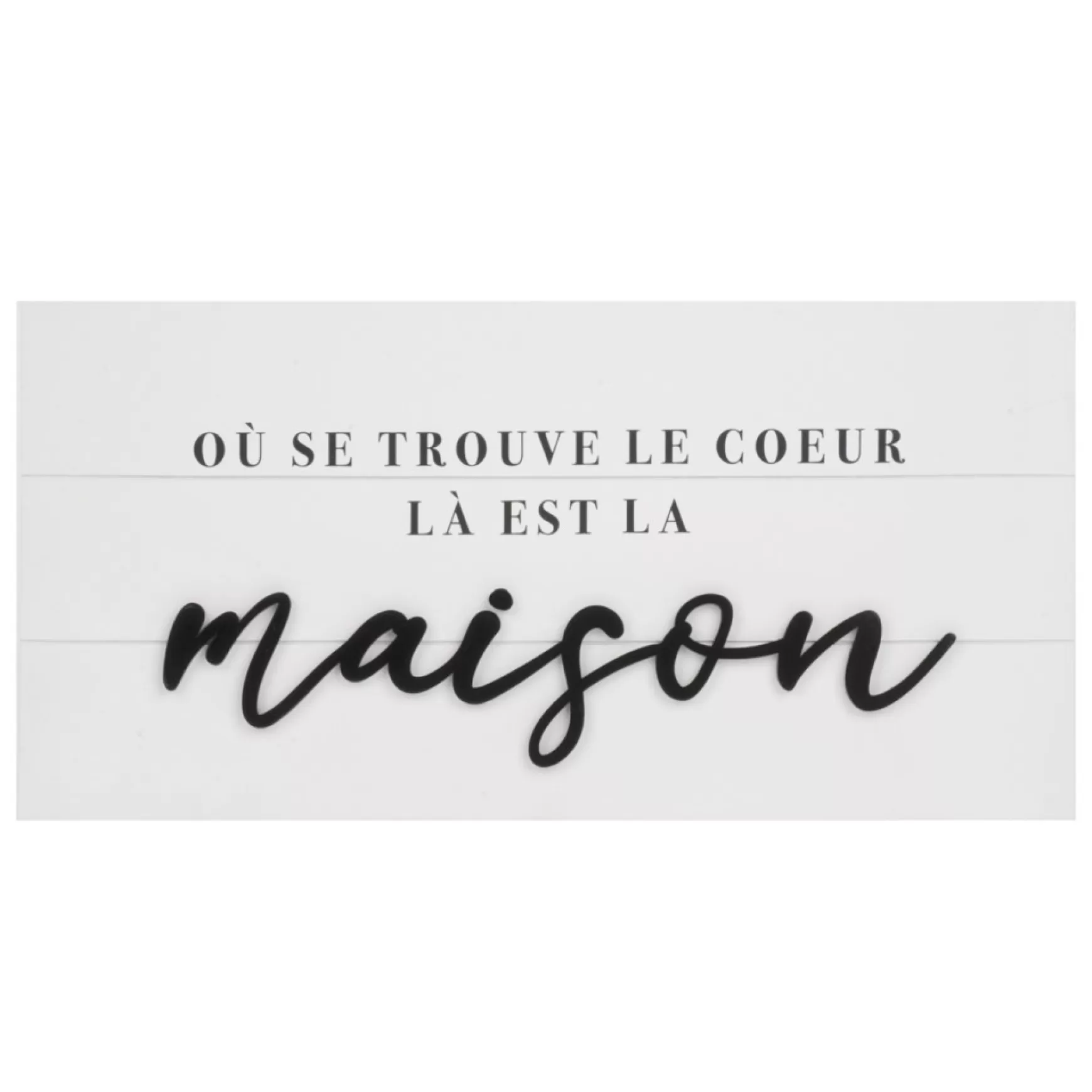 Plates & Wall Frames*Attitudes Import Wall Plate - Maison