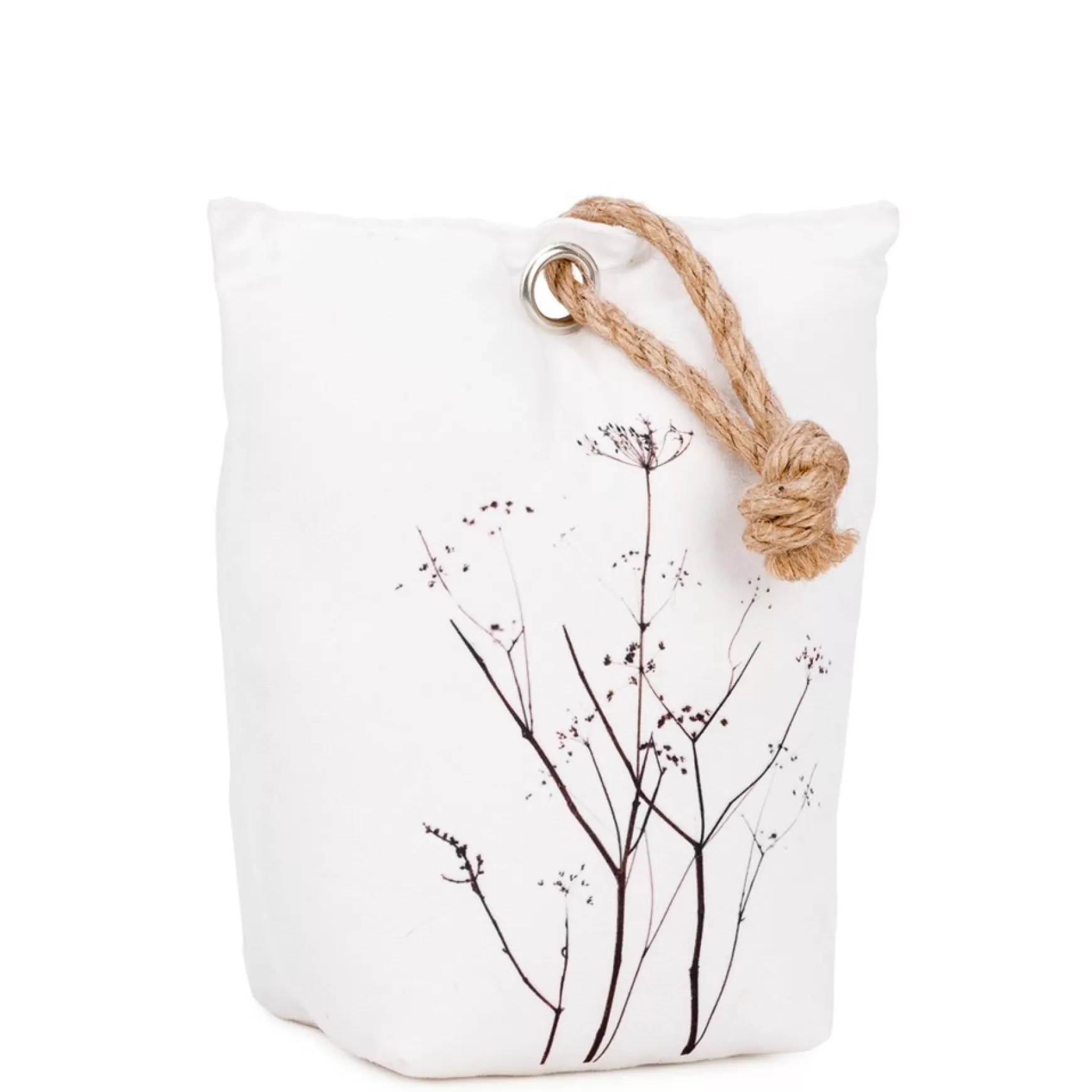 Decorative Objects*Attitudes Import White Bumper With Foliage Pattern