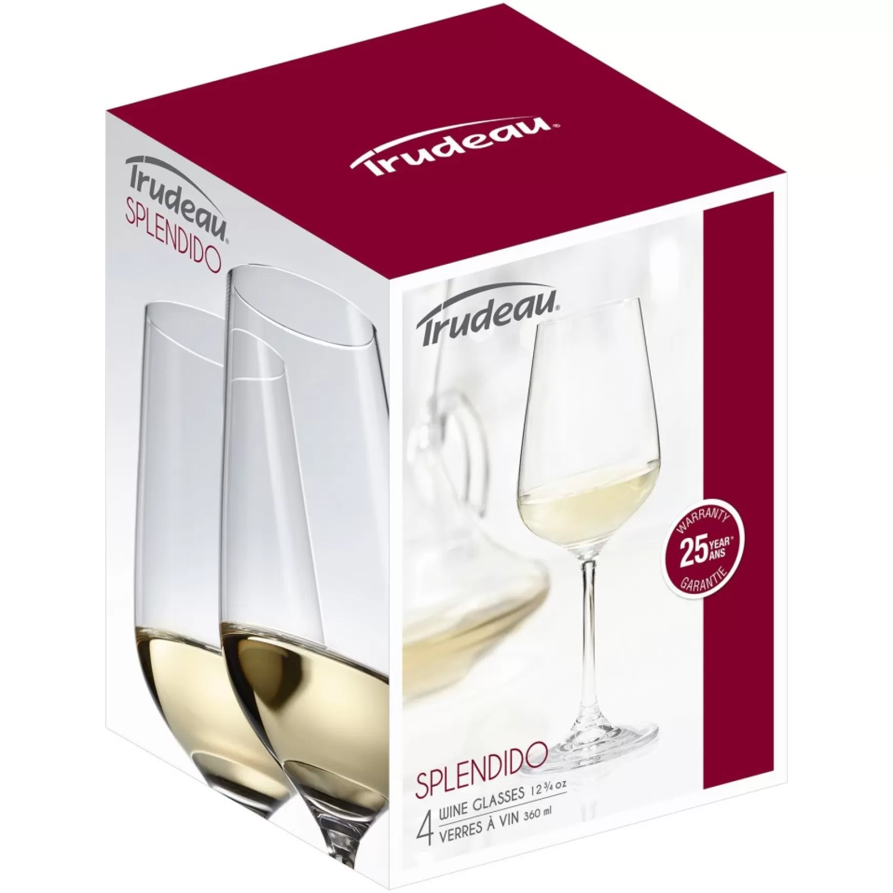 All For Wine*Trudeau White Wine Glass 360 Ml - Splendido