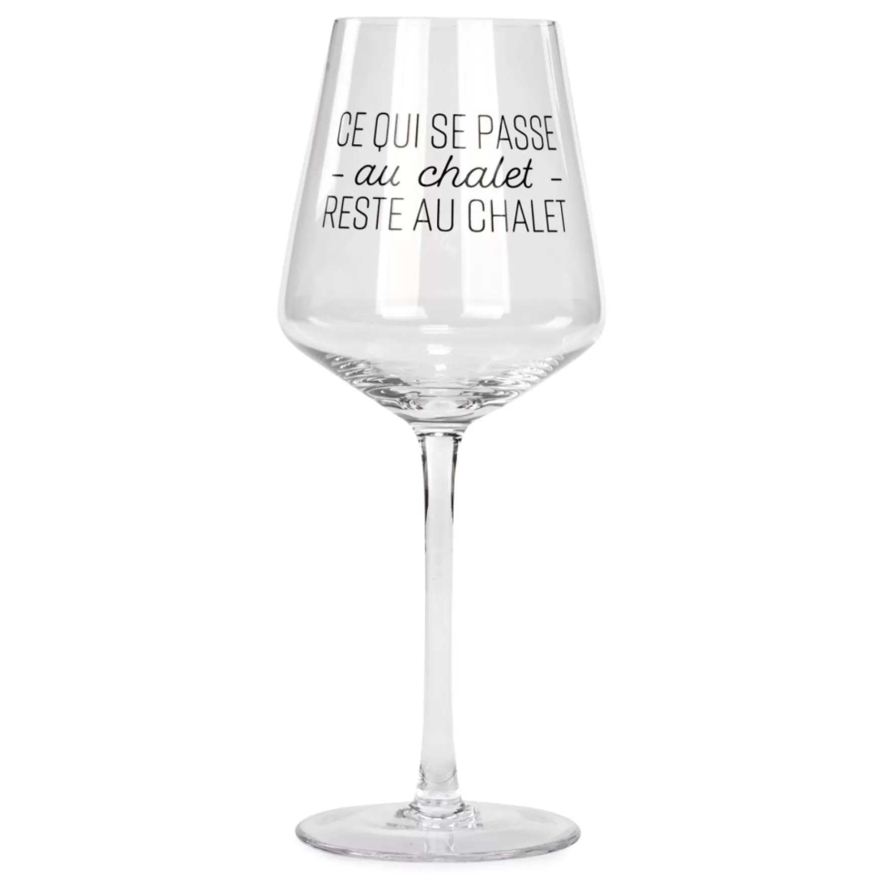 All For Wine*Attitudes Import 2 Wine Glass - Ce Qui Se Passe Au Chalet