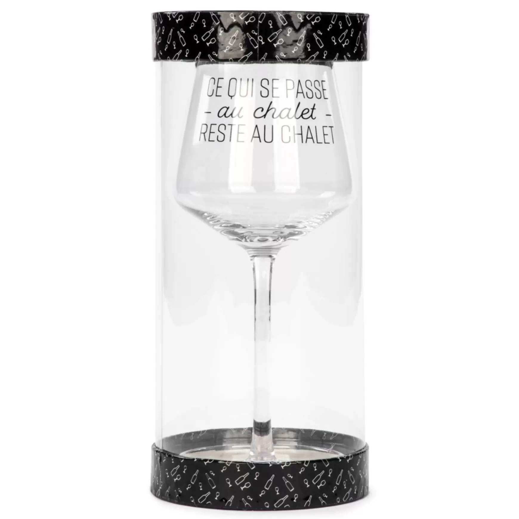 All For Wine*Attitudes Import 2 Wine Glass - Ce Qui Se Passe Au Chalet