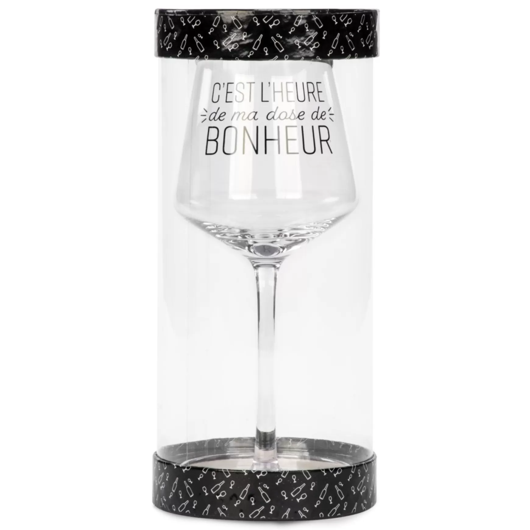 All For Wine*Attitudes Import 2 Wine Glass - Dose De Bonheur