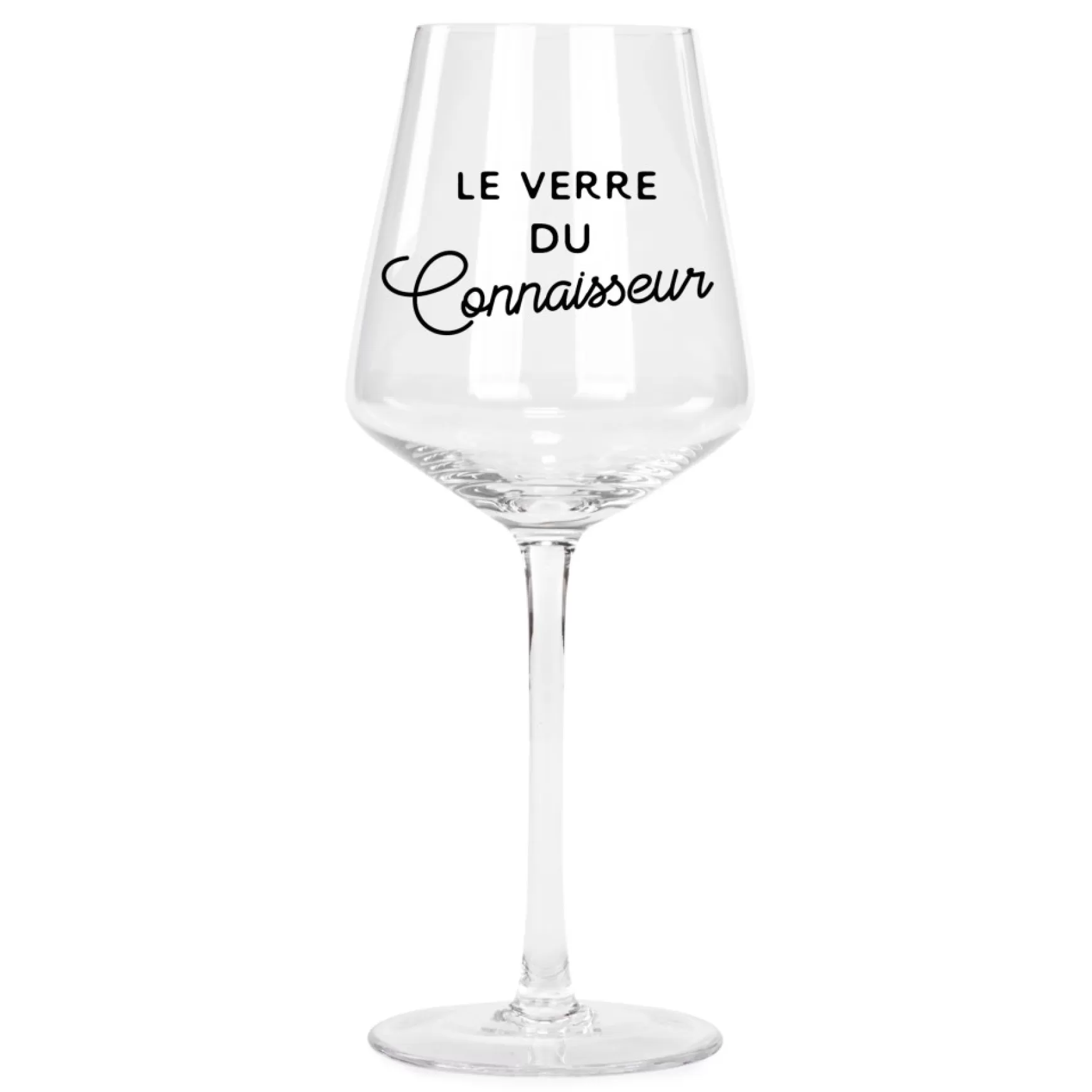 Products With Text*Attitudes Import 2 Wine Glass - Le Verre Du Connaisseur