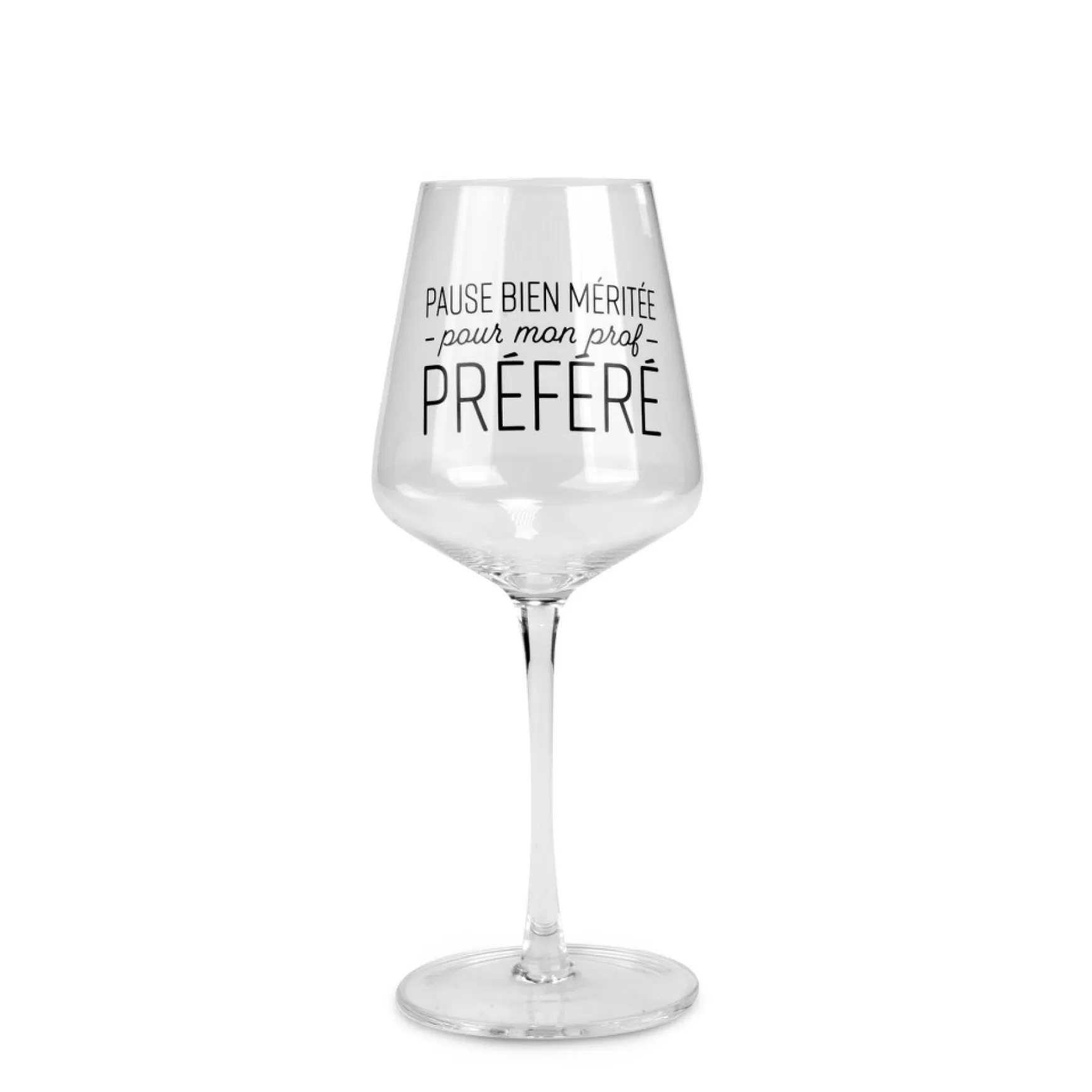 Products With Text*Attitudes Import 2 Wine Glass - Pause Prof