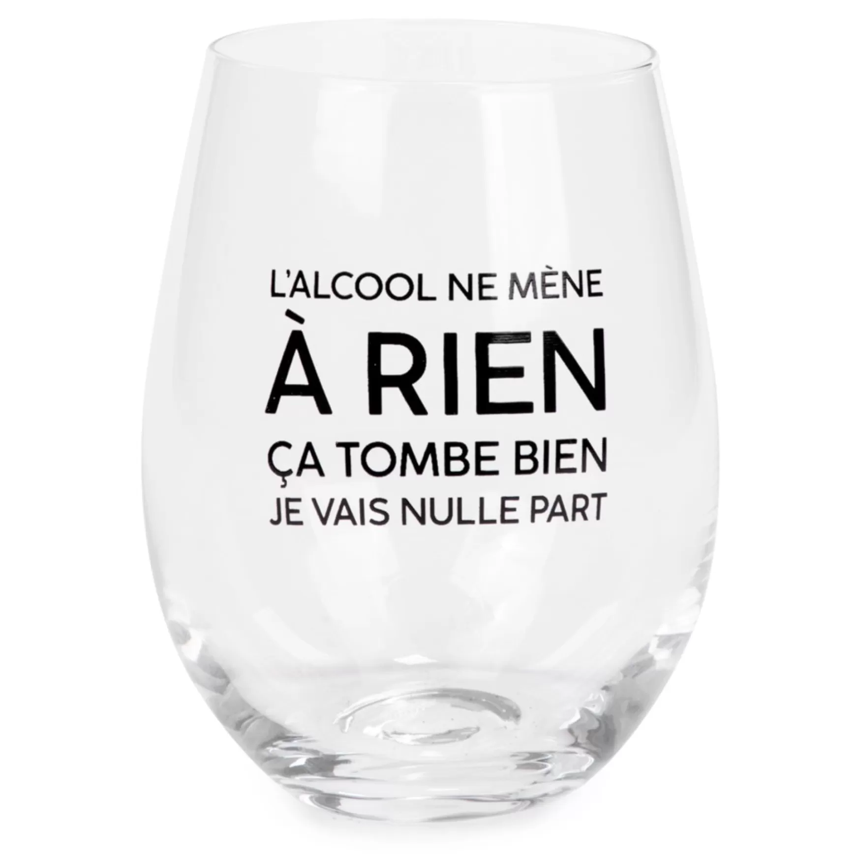 Products With Text*Attitudes Import 2 Wine Glass Without Stem - L'Alcool