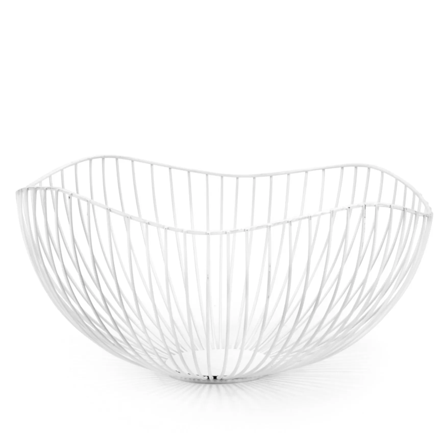 Organization*Attitudes Import Wire Metal Basket - White