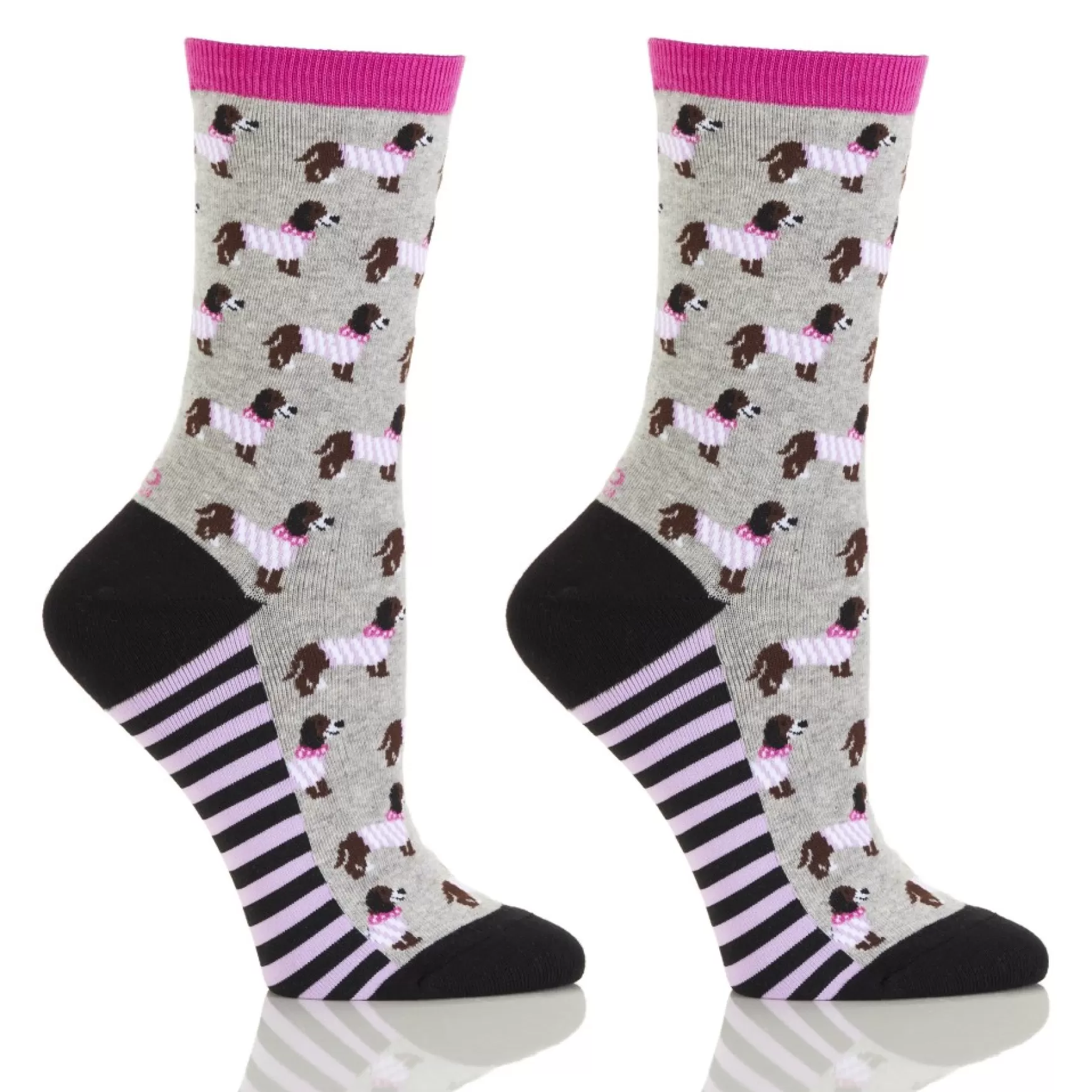 Slippers, Socks & Sandals** Women's Socks - Dog Patterns