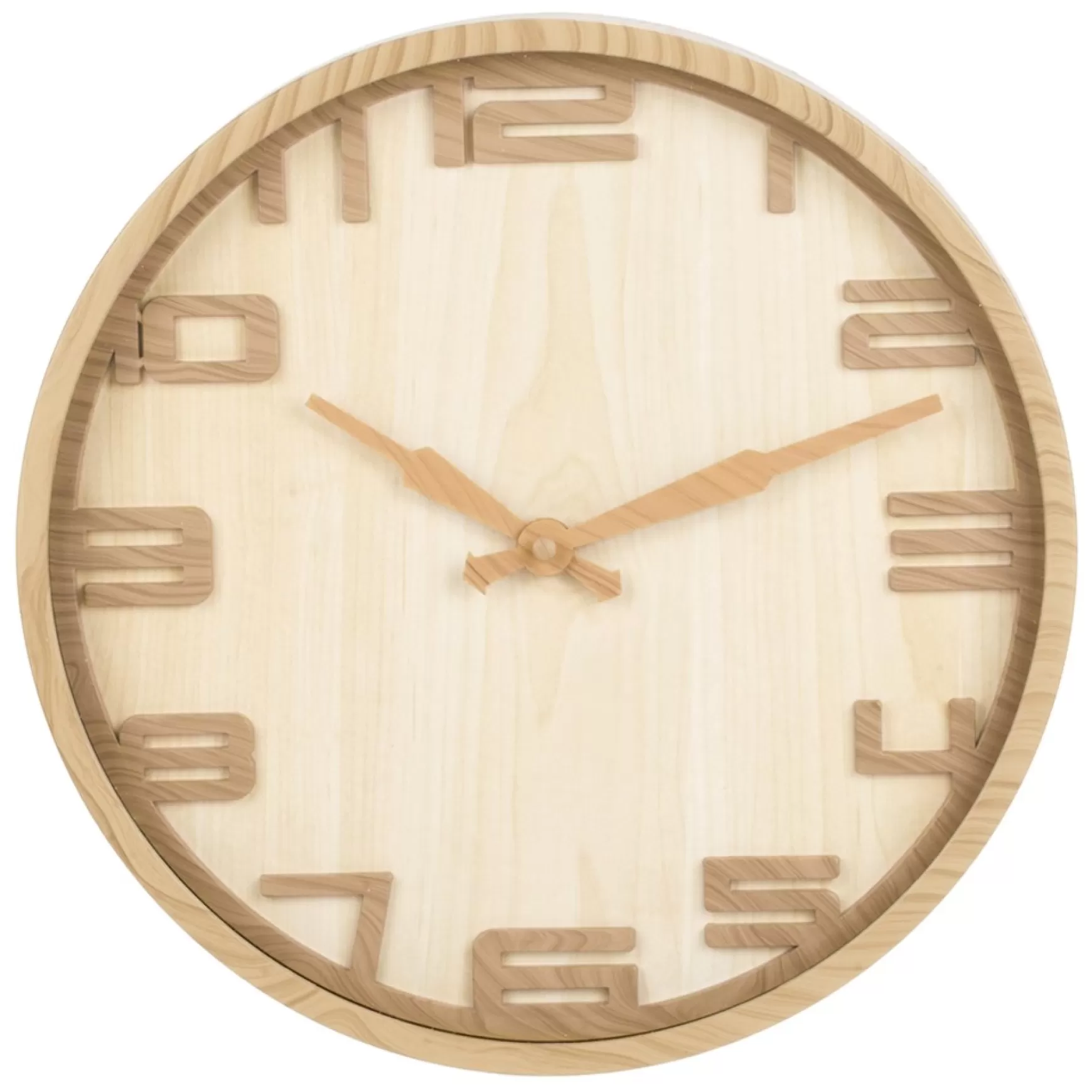 Clocks*Attitudes Import Wood Effect Wall Clock