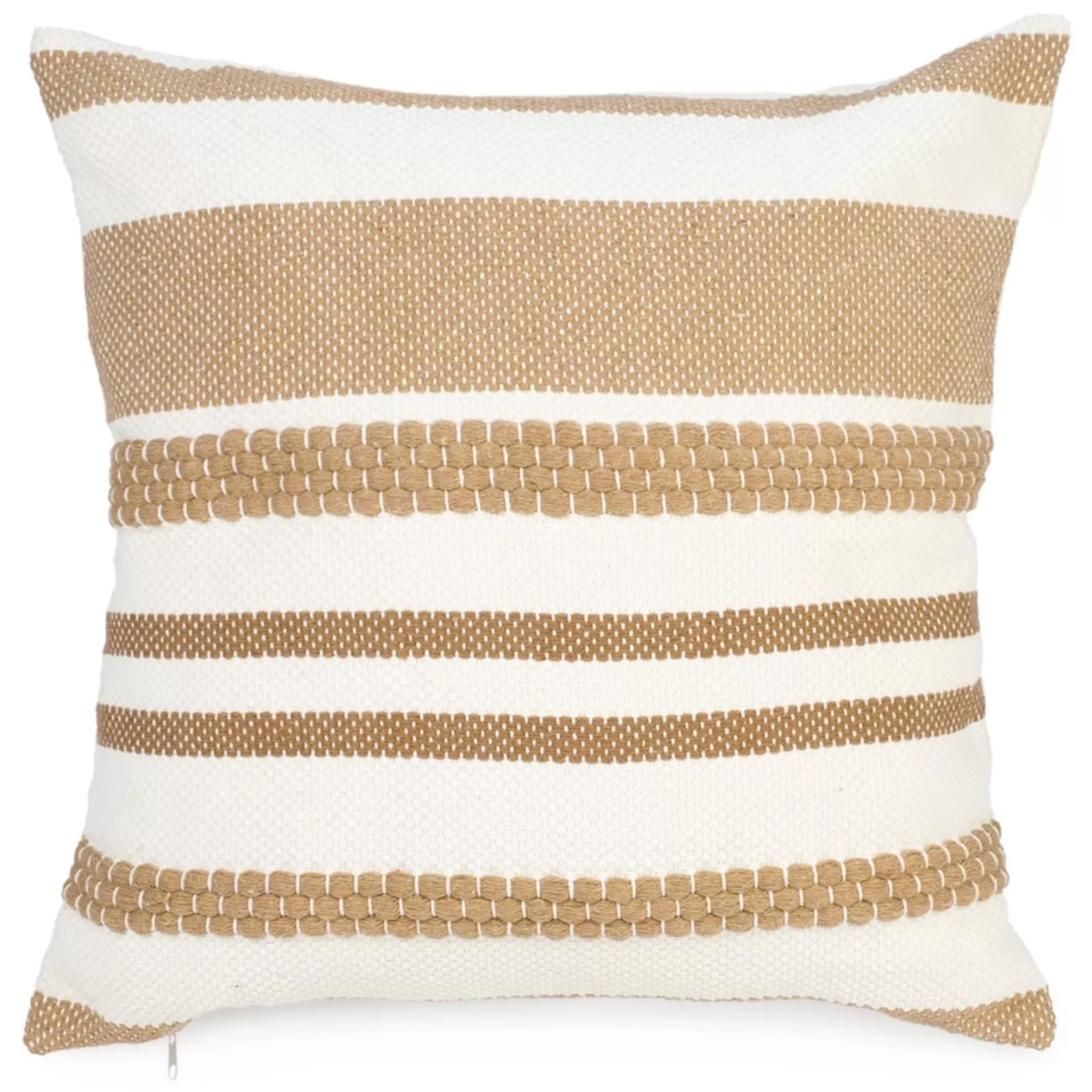 Cushions*Attitudes Import Woven Pattern Cushion - Ivory